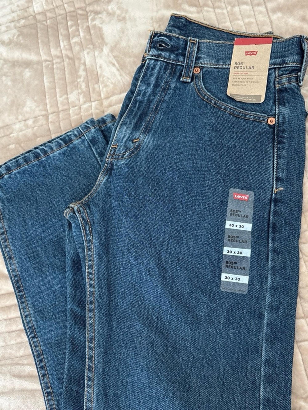 Levi's Women's Relaxed Straight Jeans - Dark Blue Denim
